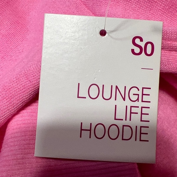 So Pink Cozy Oversized Pullover Lounge Hoodie Top NWT - Picture 11 of 12
